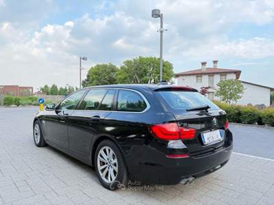 BMW Serie 5 520d Touring Motore rifatto 70.000km Nero usata Marostica