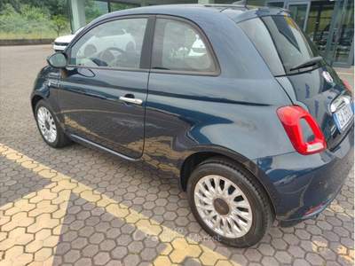 Fiat 500 FIAT 500 1.0 HYBRID LOUNGE OK NEO PATENTATI AZIENDALE !!!! Blu/Azzurro usata Pian Camuno