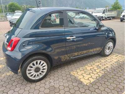 Fiat 500 FIAT 500 1.0 HYBRID LOUNGE OK NEO PATENTATI AZIENDALE !!!! Blu/Azzurro usata Pian Camuno