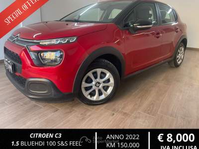 Citroen C3 CITROEN C3 Rosso usata Aosta