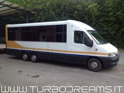 Fiat Ducato 2.8 JTD PULMINO 3 ASSI FOOD TRUCK / TRASPORTO MOTO Bianco usata PREGANZIOL