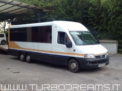 Fiat Ducato 2.8 JTD PULMINO 3 ASSI FOOD TRUCK / TRASPORTO MOTO Bianco usata PREGANZIOL