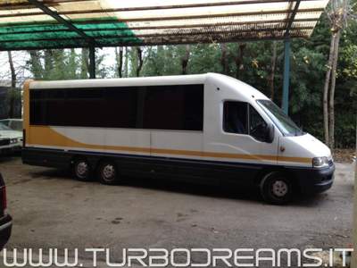 Fiat Ducato 2.8 JTD PULMINO 3 ASSI FOOD TRUCK / TRASPORTO MOTO Bianco usata PREGANZIOL