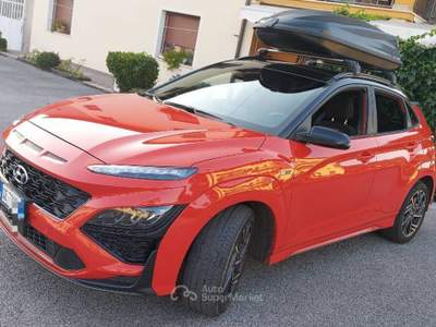 Hyundai Kona KONA 6 MARCE IBRIDA / BENZINA 51.000 KM 06/2021 Rosso usata Borgo Valbelluna