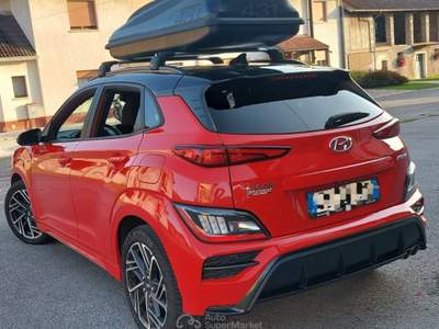 Hyundai Kona KONA 6 MARCE IBRIDA / BENZINA 51.000 KM 06/2021 Rosso usata Borgo Valbelluna