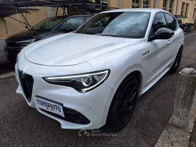 Alfa Romeo Stelvio 2.2 Turbodiesel 210 CV AT8 Q4 Veloce Tì UN. PROP. Bianco usata Varallo