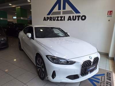 BMW Serie 4 420d 420d 48V MHEV xDrive Coupé Sport Bianco usata SAN MICHELE SALENTINO