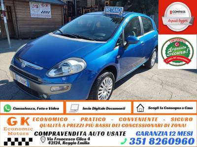 Fiat Punto Evo 5 P Active Natural Power, OK NEOPATENTATI Blu/Azzurro usata Reggio nell'Emilia
