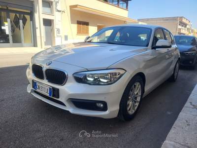 BMW Serie 1 116d 116D 116 Cv+Navy+Clima Automatico... Bianco usata Sava