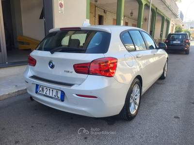 BMW Serie 1 116d 116D 116 Cv+Navy+Clima Automatico... Bianco usata Sava