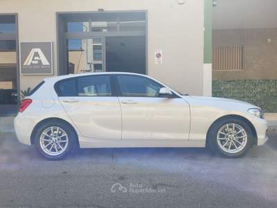 BMW Serie 1 116d 116D 116 Cv+Navy+Clima Automatico... Bianco usata Sava