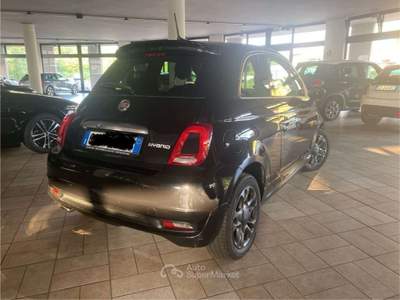 Fiat 500 1.0 Hybrid Hey Google Nero usata Briga Novarese