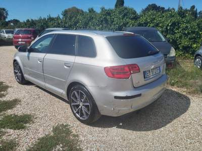 Audi A3 SPB 1.6 TDI 105 CV CR S tronic Ambition Argento usata Roma