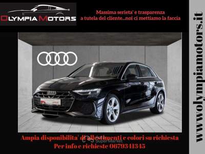 Audi A3 SPB 35 TFSI S LINE NAVI SONOS TETTO KAMERA MATRIX Nero usata Ciampino