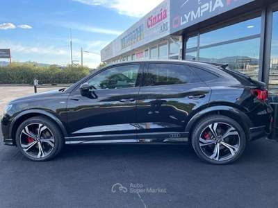 Audi Q3 40 TFSI SPB S LINE BLACK 20 MATRIX PANORAMA KAMERA Nero usata Ciampino