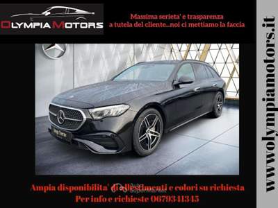 Mercedes-Benz Classe E D S.W NEW AMG PREMIUM LED 19' KAMERA NIGHT PACK Nero usata Ciampino