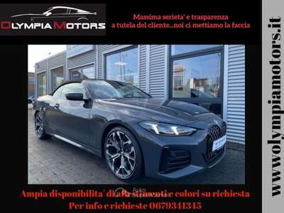 BMW Serie 4 420d 420 D CABRIO M SPORT NAVI CURVED DISPLAY LASER KAMERA Grigio usata Ciampino