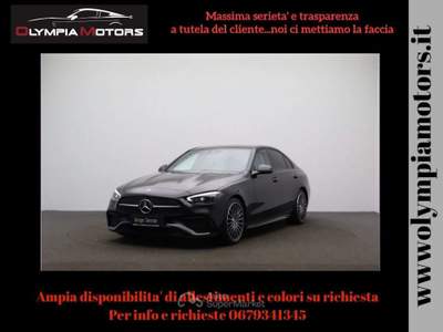Mercedes-Benz Classe C D PREMIUM PLUS AMG 19'' NAVI KAMERA LED PANORAMA Nero usata Ciampino