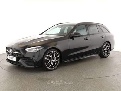 Mercedes-Benz Classe C D S.W. PREMIUM PLUS AMG 19'' NAVI KAMERA TETTO LED Nero usata Ciampino