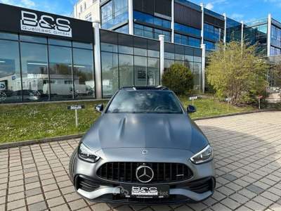 Mercedes-Benz Classe C PREMIUM AMG 4M LASER TETTO KAMERA NIGHT PACK 20'' Grigio usata Ciampino