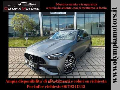 Mercedes-Benz Classe C PREMIUM AMG 4M LASER TETTO KAMERA NIGHT PACK 20'' Grigio usata Ciampino
