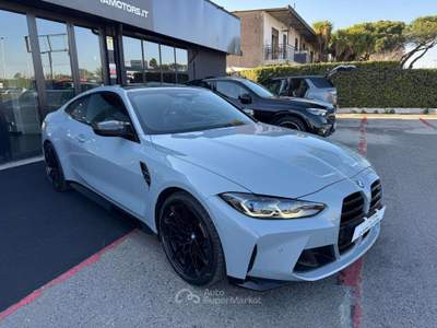 BMW Serie 4 M4 M4 COUPE XDRIVE COMPETITION LASER NAVI 20' H&K CARBON Grigio usata Ciampino
