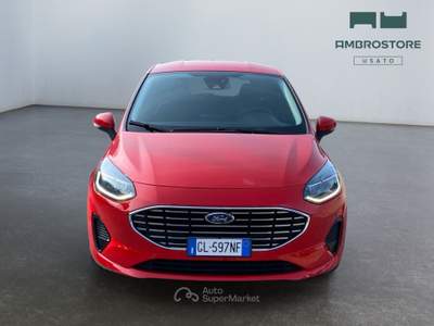 Ford Fiesta  - fiesta 5p 1.0 ecoboost h titanium 125cv powershift Rosso usata Segrate