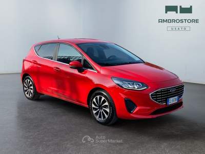 Ford Fiesta  - fiesta 5p 1.0 ecoboost h titanium 125cv powershift Rosso usata Segrate