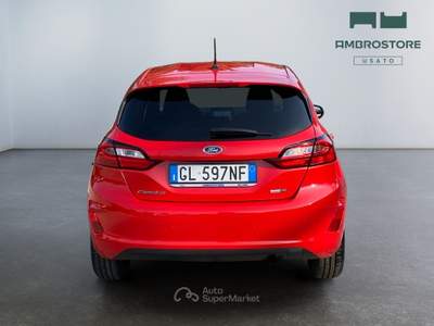 Ford Fiesta  - fiesta 5p 1.0 ecoboost h titanium 125cv powershift Rosso usata Segrate
