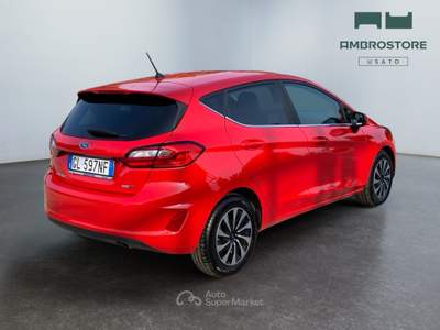 Ford Fiesta  - fiesta 5p 1.0 ecoboost h titanium 125cv powershift Rosso usata Segrate