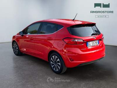Ford Fiesta  - fiesta 5p 1.0 ecoboost h titanium 125cv powershift Rosso usata Segrate
