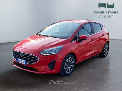 Ford Fiesta  - fiesta 5p 1.0 ecoboost h titanium 125cv powershift Rosso usata Segrate