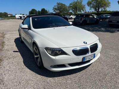 BMW Serie 6 635d 635 d cat Cabrio Bianco usata Rimini