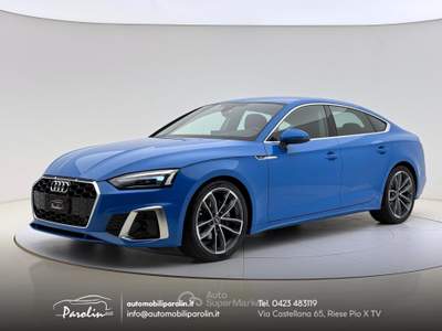 Audi A5 40 2.0 tfsi mhev S-line edition S-tronic Blu Turbo Blu/Azzurro usata Riese Pio X
