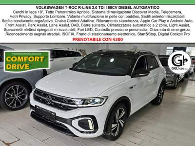 Volkswagen T-Roc 2.0 R-Line DSG Tetto R Line Cam Full Led r line Bianco usata Campi Bisenzio