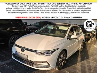 Volkswagen Golf ETSI MOVE LIFE C.16 Tetto Led Matrix Clima3Zone Bianco usata Campi Bisenzio