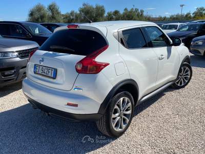 Nissan Juke Start&Stop Tekna GANCIO TRAINO ,UNICO PROPRIETARIO ,NEOPATENTATI,NAVY,PELLE,RETRO Bianco usata Corato