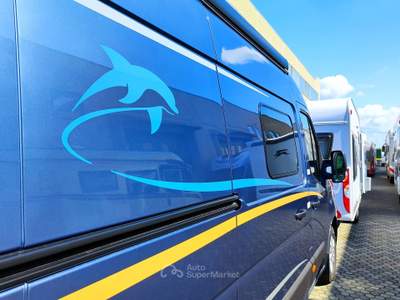 Fiat Ducato Burstner Delfin C 621 - Furgonato con letti gemelli Blu/Azzurro usata Druento