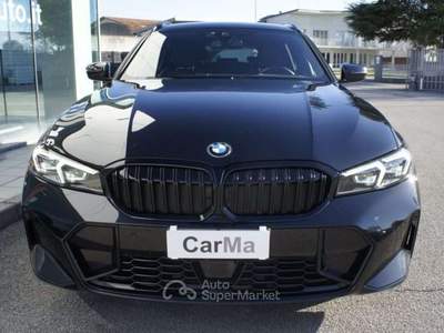 BMW Serie 3 320d 320 d 48V Touring Msport LISTINO 69.000€ Nero usata Manzano
