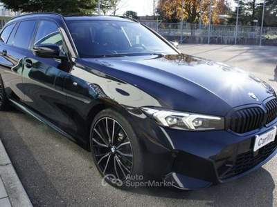 BMW Serie 3 320d 320 d 48V Touring Msport LISTINO 69.000€ Nero usata Manzano