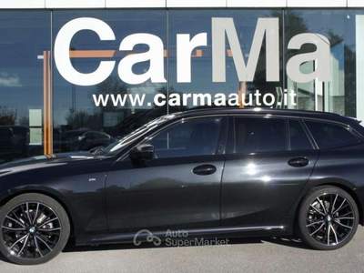 BMW Serie 3 320d 320 d 48V Touring Msport LISTINO 69.000€ Nero usata Manzano