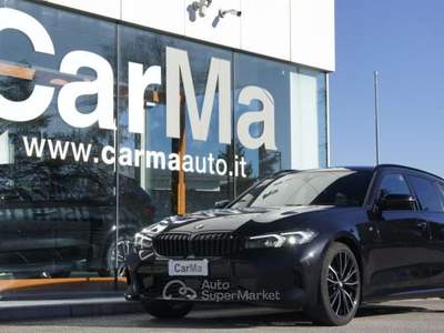 BMW Serie 3 320d 320 d 48V Touring Msport LISTINO 69.000€ Nero usata Manzano