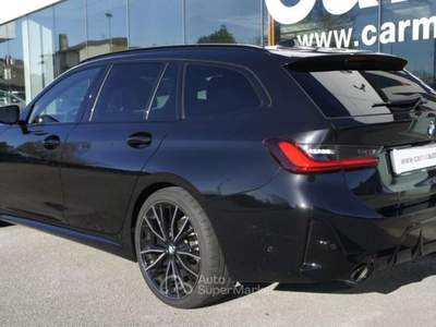 BMW Serie 3 320d 320 d 48V Touring Msport LISTINO 69.000€ Nero usata Manzano