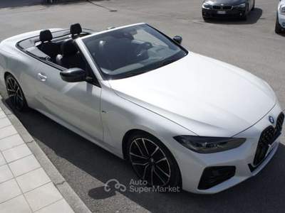 BMW Serie 4 420d 420 d 48V Cabrio Msport Pro LISTINO 80.500€ Bianco usata Manzano