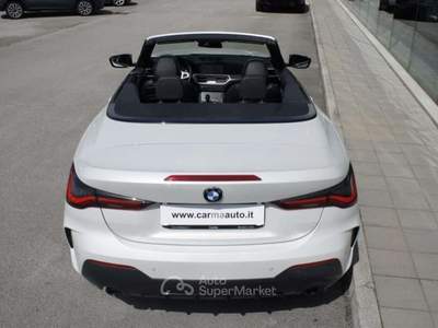 BMW Serie 4 420d 420 d 48V Cabrio Msport Pro LISTINO 80.500€ Bianco usata Manzano