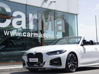 BMW Serie 4 420d 420 d 48V Cabrio Msport Pro LISTINO 80.500€ Bianco usata Manzano