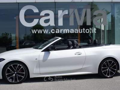BMW Serie 4 420d 420 d 48V Cabrio Msport Pro LISTINO 80.500€ Bianco usata Manzano