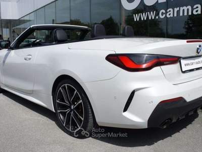 BMW Serie 4 420d 420 d 48V Cabrio Msport Pro LISTINO 80.500€ Bianco usata Manzano