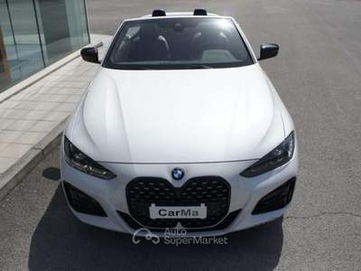 BMW Serie 4 420d 420 d 48V Cabrio Msport Pro LISTINO 80.500€ Bianco usata Manzano