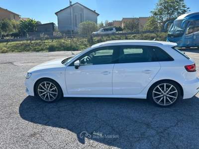 Audi A3 A3 sportback s line tdi quatteo s tronic 184cv Bianco usata Vado Ligure